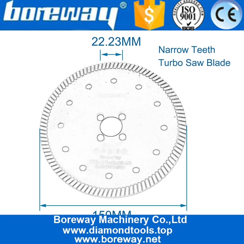 Factory Price Narrow Turbo Rim Dry Cutting Saw Blade Disc Cutter Tools For Ceramic Tile Porcelain Bricks