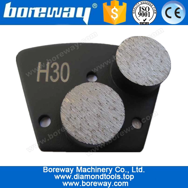 Meccanica pavimenti Doppio Tondo metallo Bonded Bolt-on montaggio trapezio diamante ala Segmento