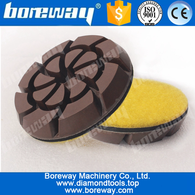 कंक्रीट मंजिल पीसने ग्रेनाइट के लिए तल पॉलिशिंग पैड 3 इंच सूखी डायमंड उपकरण