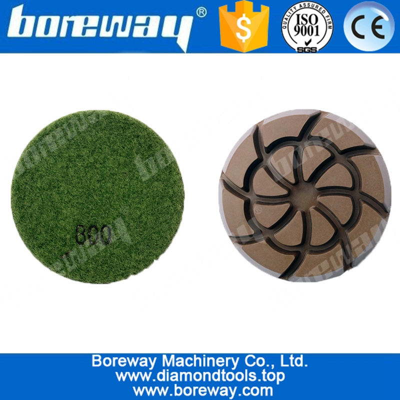 कंक्रीट मंजिल पीसने ग्रेनाइट के लिए तल पॉलिशिंग पैड 3 इंच सूखी डायमंड उपकरण