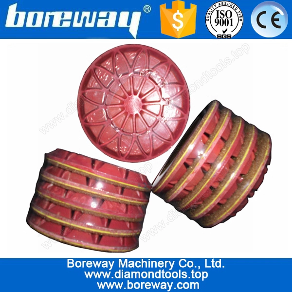 Blütenform Betonboden Polierscheibe, Diamant-Harz Polierkissen für Granit