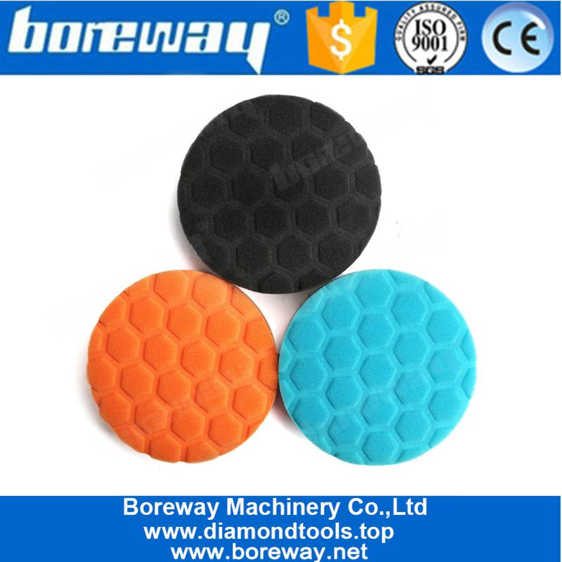 5/16 "-24 थ्रेड बैक पैड कार फोमिंग के साथ फोम स्पंज पॉलिशिंग पैड