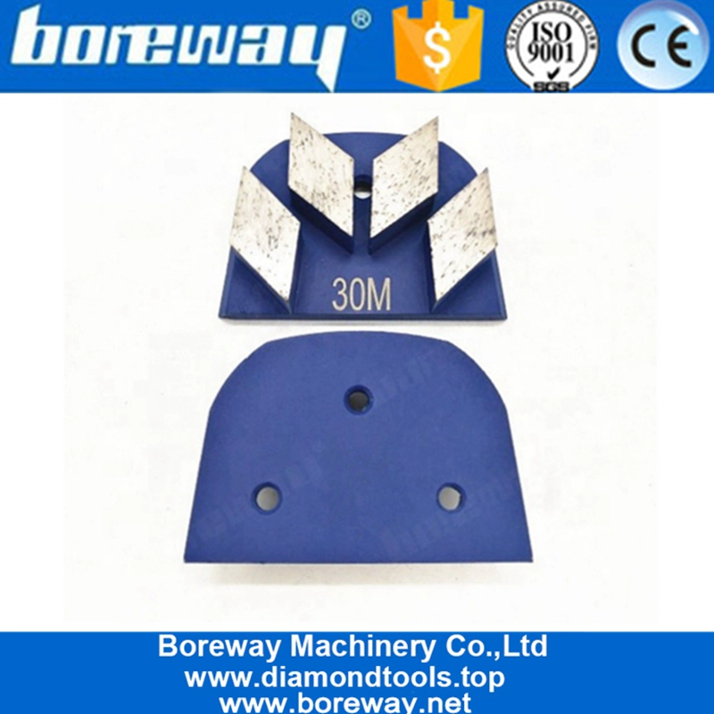 Vier Raute Segmente Metallbindung Diamant Beton Lavina Schleifschuhe Für Beton