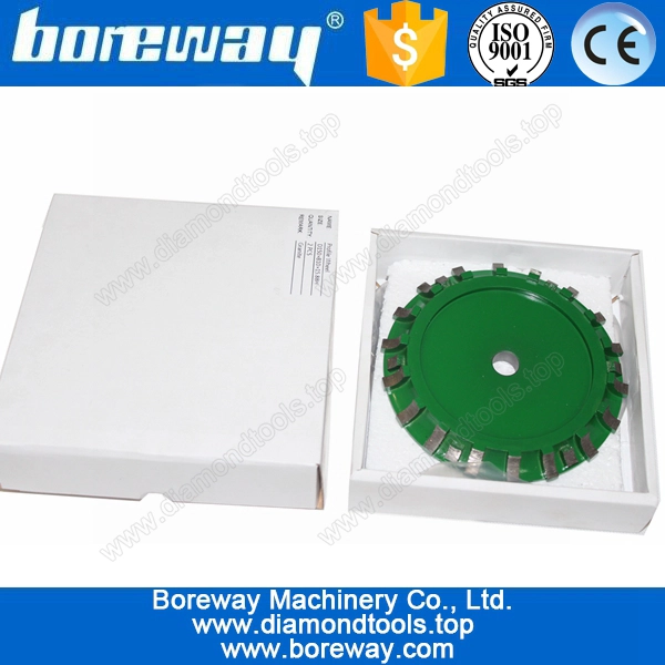 花崗岩面取りプロファイリングホイールD150、石のためのダイヤモンド研削砥石