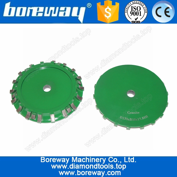 花崗岩面取りプロファイリングホイールD150、石のためのダイヤモンド研削砥石