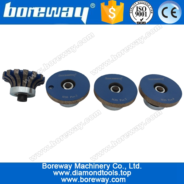 H20 * M10完全セット石のスラブ、H形ダイヤモンドルータービットのためのダイヤモンドルータービット
