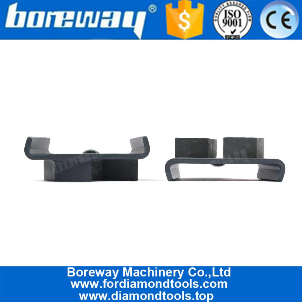 HTCダイヤモンド研削ブロックコンクリート床研磨用の2つの菱形セグメント