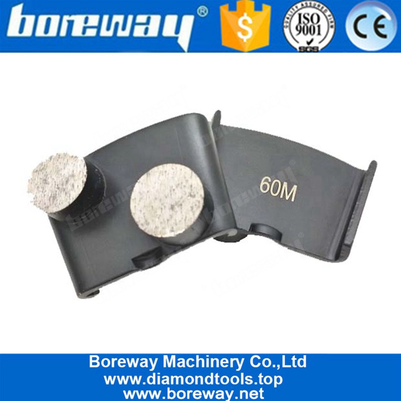 HTC Double Round Diamond Concrete Grinding Polishing Shoes Pad