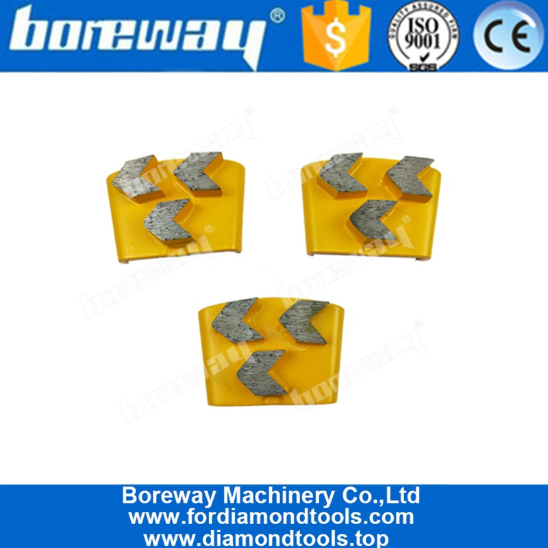 कंक्रीट उपकरणों के लिए HTC मेटल बोन डायमंड फ्लोर पीस शूज़