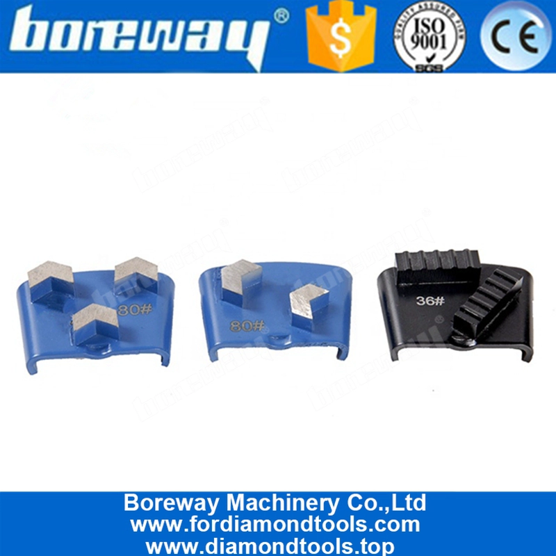 कंक्रीट उपकरणों के लिए HTC मेटल बोन डायमंड फ्लोर पीस शूज़