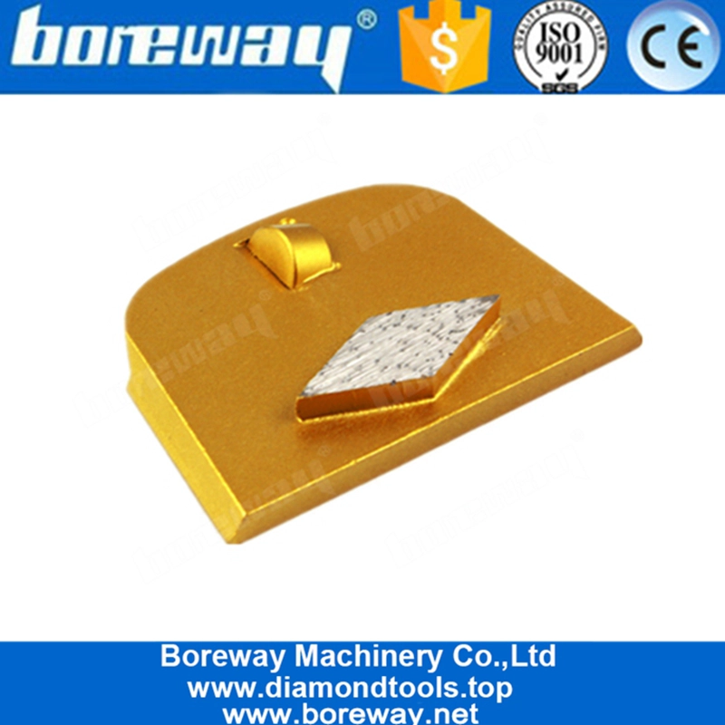 Pattini abrasivi diamantati Lavina a metà PCD e mono segmento per rivestimento epossidico con colla per pavimenti in calcestruzzo