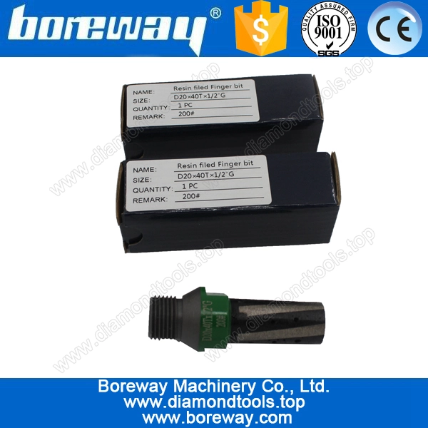 Qualitativ hochwertige D20 * 50 t * 1/2-G Harz gefüllt Diamant Finger etwas zum Schleifen von Beton