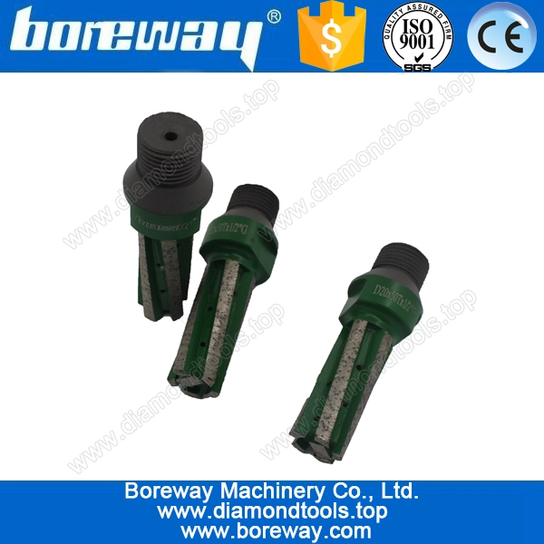 उच्च गुणवत्ता D20 * 50T * 1/2-जी शक्ति नीचे हीरा उंगली बिट ठोस पीस के लिए