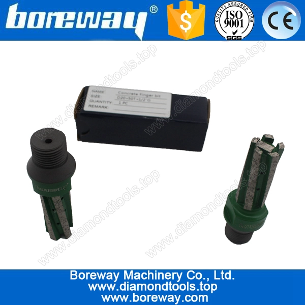 उच्च गुणवत्ता D20 * 50T * 1/2-जी शक्ति नीचे हीरा उंगली बिट ठोस पीस के लिए