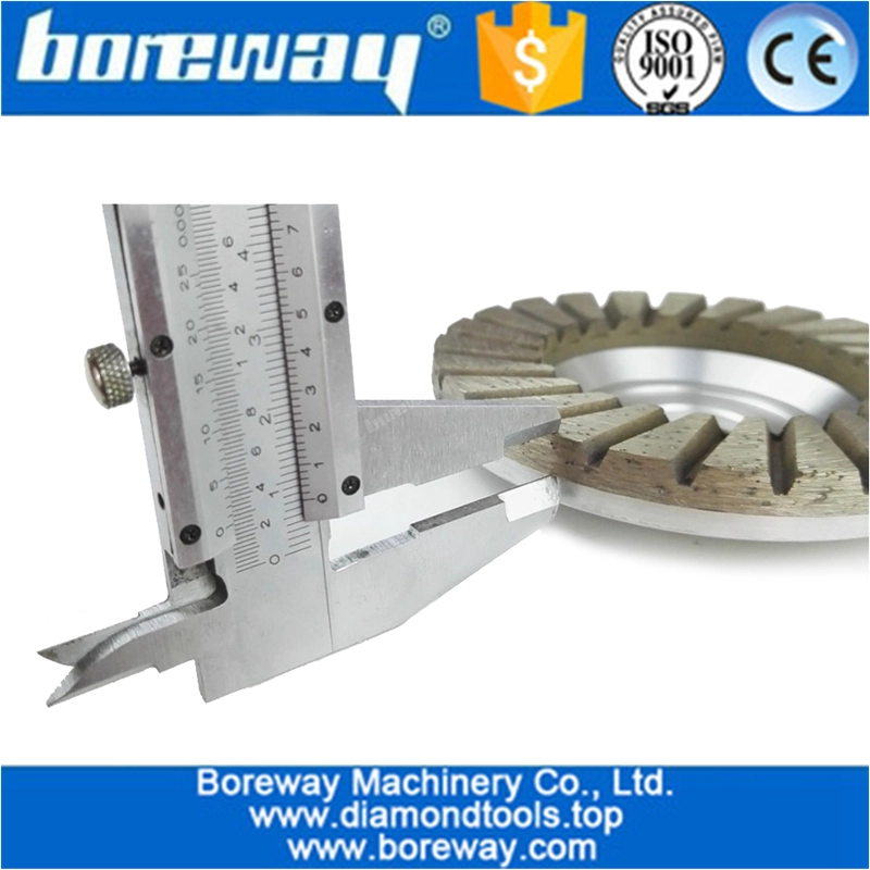 High quality flat turbo Aluminium base diamond grinding cup wheel for stone wholesale grinding wheel for granite concrete