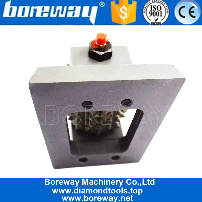 コンクリートの床のための馬蹄形ブッシュハンマーヘッドフランクフルト研削ローラー