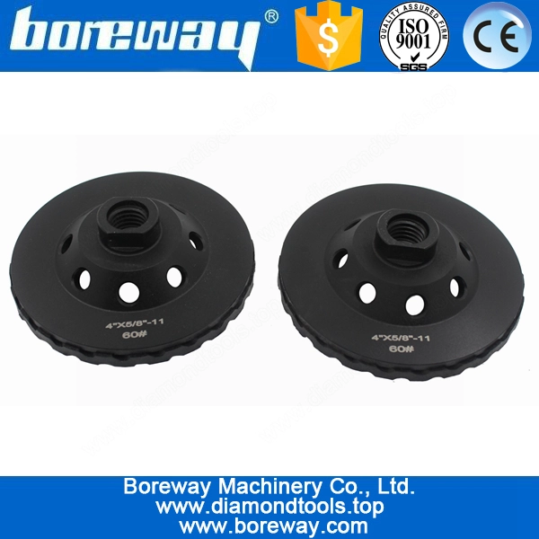 Hot Sell D100x5 / 8 "-11 120 # Camadas Duplas Turbo Wave Cup Wheel For Granite