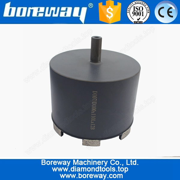 ホット販売ダイヤモンド シャンク コア掘削ビット花崗岩 D107/D110 * 110 L * 12B