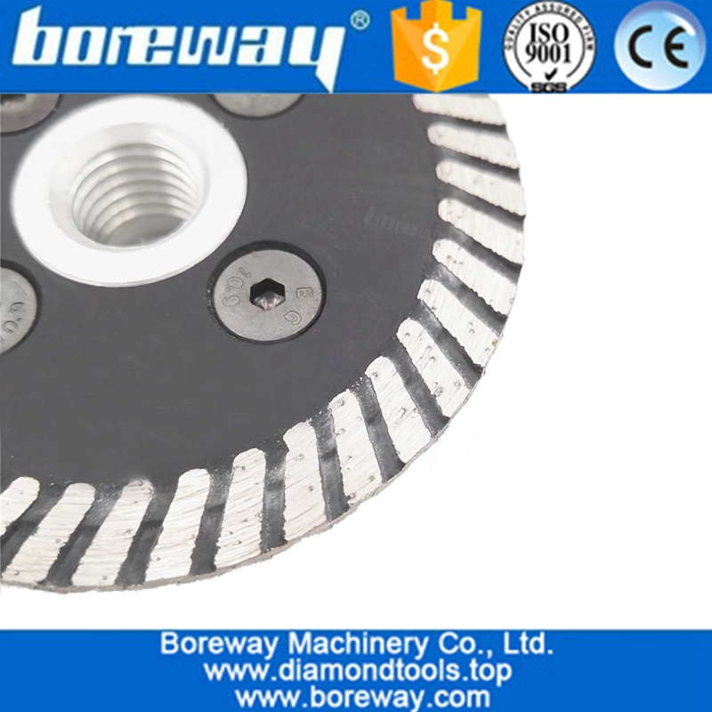 Hot pressed mini turbo diamond blades with removable M14 flange wholesale  75mm Mini Carving cutting disc Diamond wheel