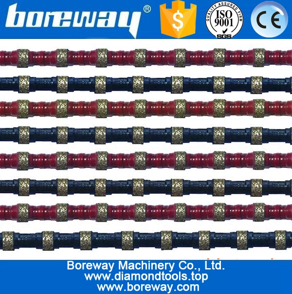 花崗岩の大理石の石とコンクリートを切断するためのホットセールポータブル研磨ダイヤモンドワイヤーソーロープとビーズ