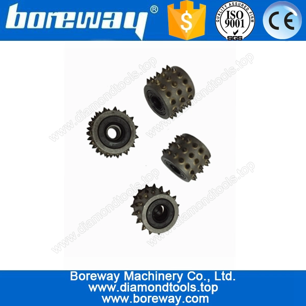 vendita calda 45S diamante Bush Hammer Roller senza supporto di blocco per calcestruzzo Litch Surface