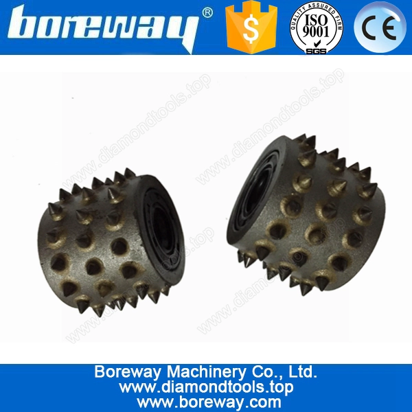 vendita calda 45S diamante Bush Hammer Roller senza supporto di blocco per calcestruzzo Litch Surface