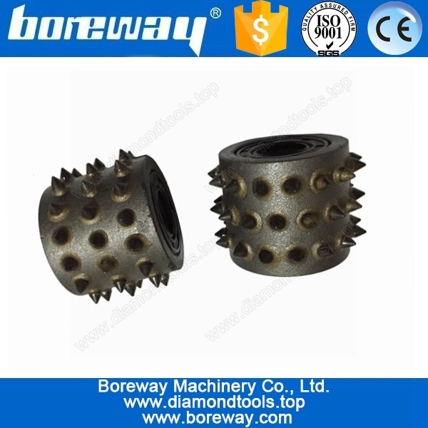vendita calda 45S diamante Bush Hammer Roller senza supporto di blocco per calcestruzzo Litch Surface