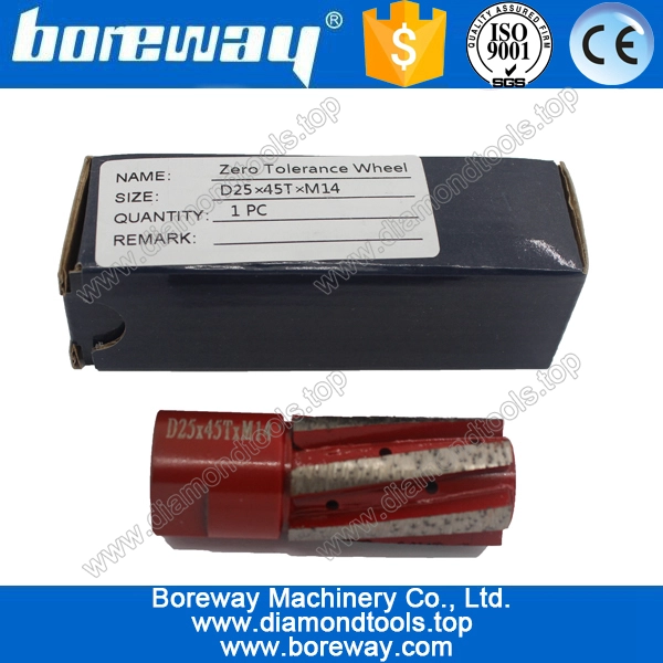 Vendita calda D25 * 45T * M14 segmentata diamantata dito per la macinazione di pietra buco