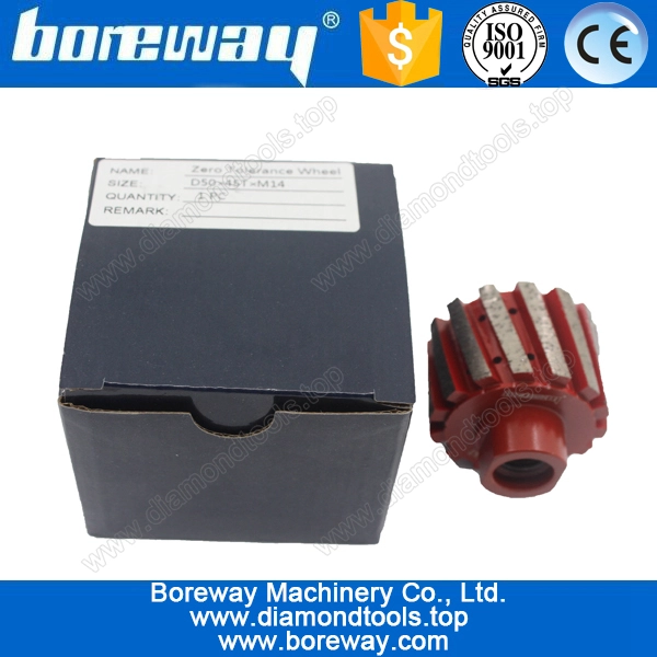 गर्म D50 बेच * 45T * M14 खंडों हीरा शून्य सहिष्णुता पहियों पत्थर पीसने के लिए पीस