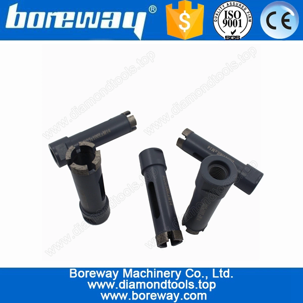 गर्म बेचने के हीरे युक्ति कोर ड्रिल बिट के लिए पत्थर D25 * 100L * M14