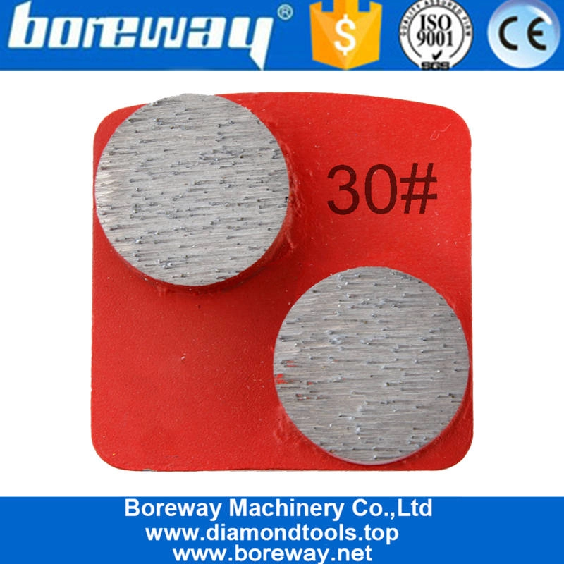 Patin de barre de meulage de diamant Husqvarna 2 segments pour le meulage de béton et de terrazzo