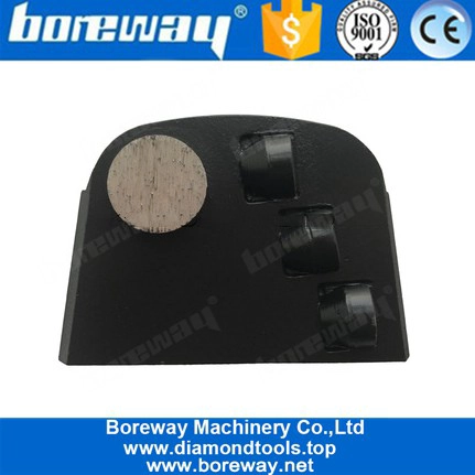 3つの半分のPCDと1つのラウンドダイヤモンドセグメントを持つラビナコンクリート研削プレート