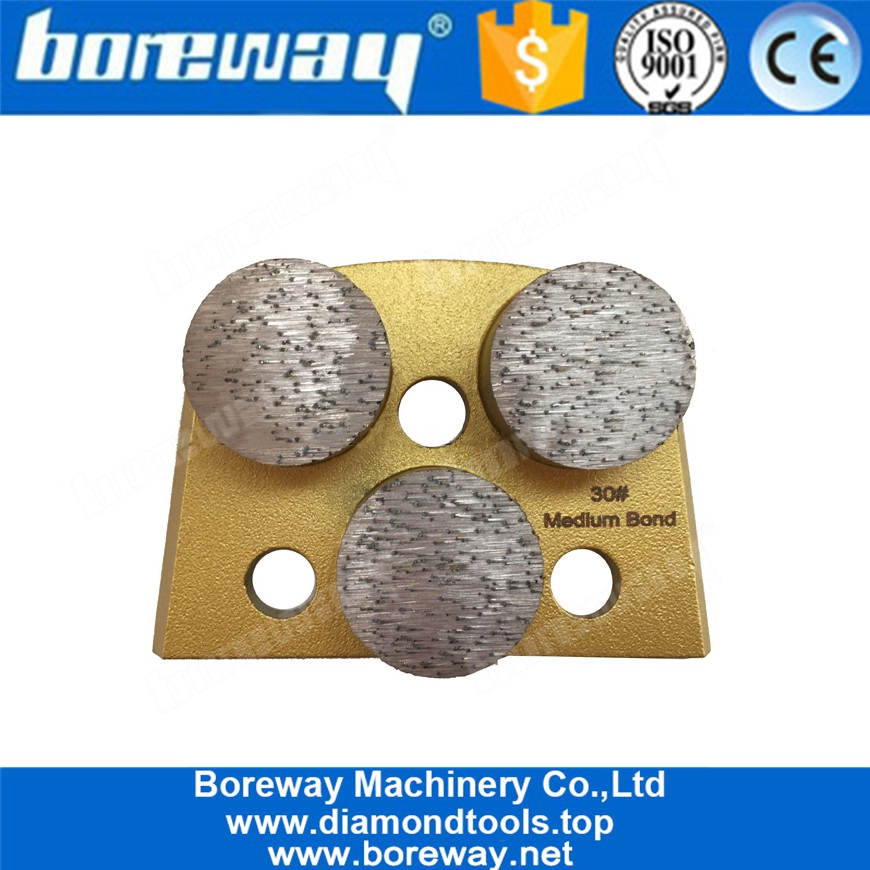 Lavina Betonschleifwerkzeuge mit 3 Knöpfen 30 # Medium Bond