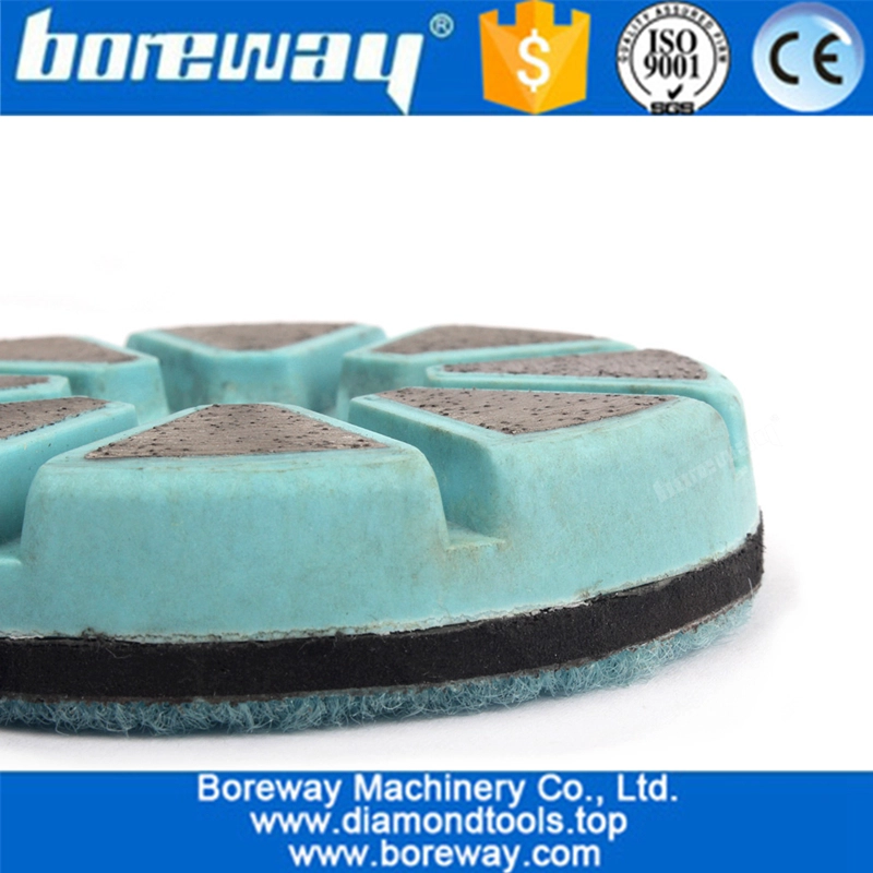 कंक्रीट बॉन्ड स्टोन प्लास्टिक आधारित आक्रामक घर्षण पीस डिस्क के लिए धातु बॉन्ड पीस पैड