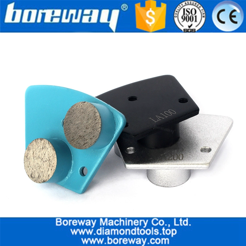 具体的なテラゾの床の革新をひくための金属の台形ダイヤモンドパッドの粉砕機