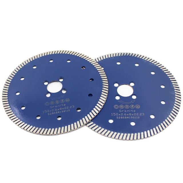 Narrow Turbo Rim Fast Cutting Multi Holes Circular Saw Blade Cutting Wheel Plates for Ceramic Tile Granite (8 sizes)
