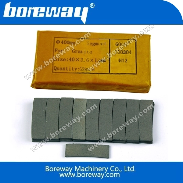 Normal shape diamond segment for granite