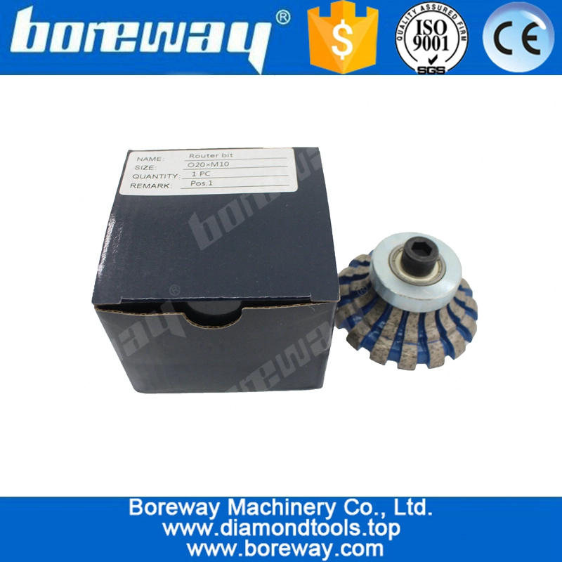 Conceptions de peu de routeur de diamant O20xM10 segmentées pour la dalle