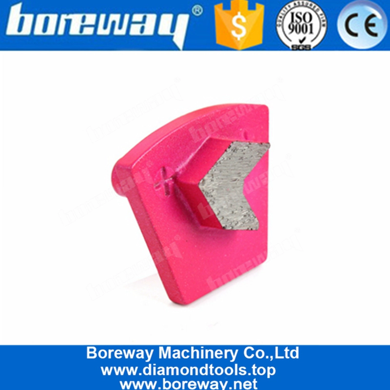 Одна стрелка Сегмент Две булавки Пустые алмазные шлифовальные колодки для ремонта бетона Terrazzo Floor