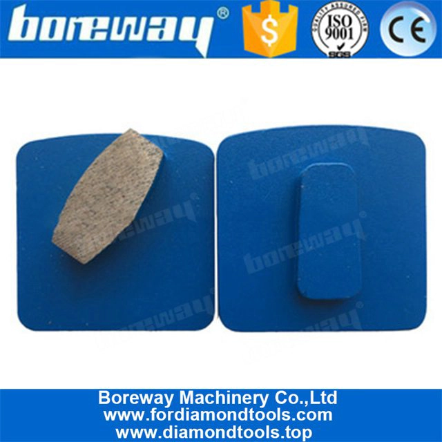 Un segmento de forma ovalada Redi Lock Diamond Rectificado para amoladora de piso