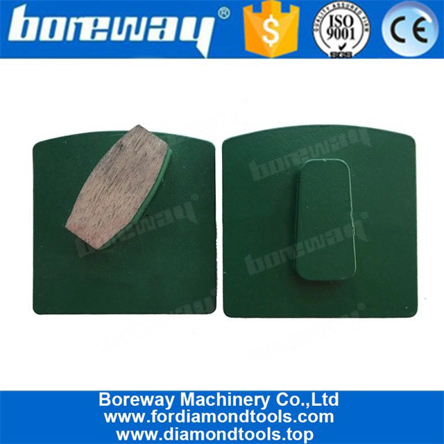 Un segmento de forma ovalada Redi Lock Diamond Rectificado para amoladora de piso