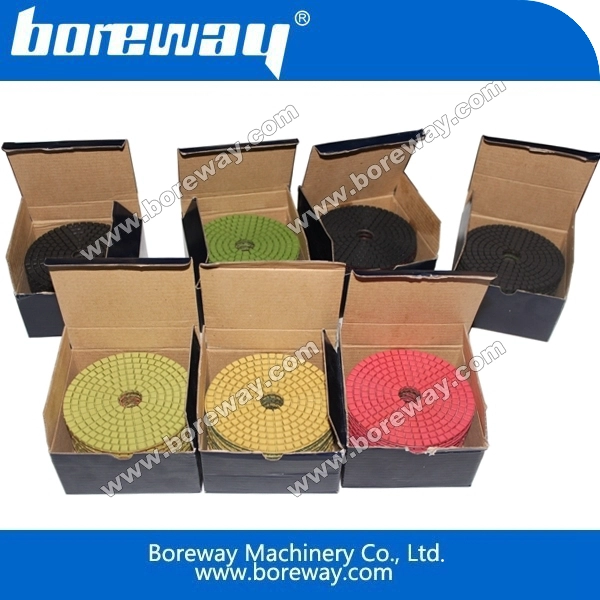 फलक हीरा गीला चमकाने पैड