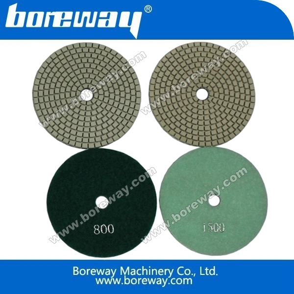 फलक हीरा गीला चमकाने पैड