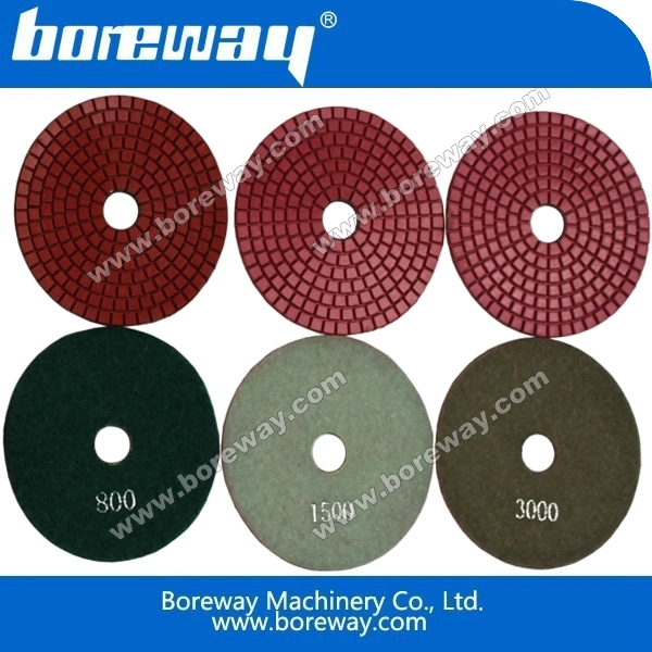 फलक हीरा गीला चमकाने पैड