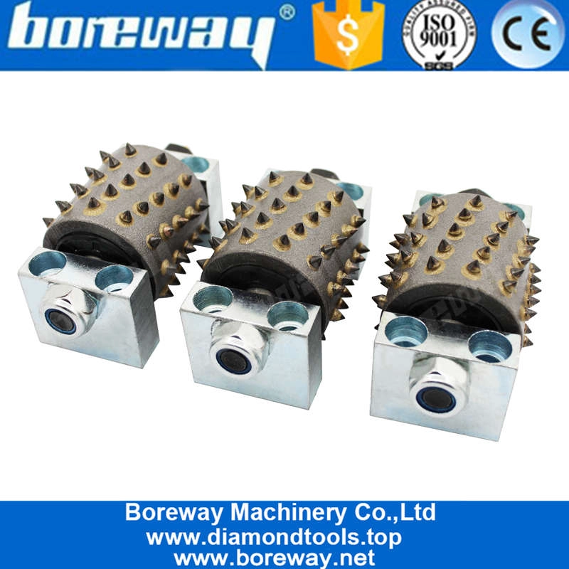 Profession Factory Price Bush Hammer Rollers Diamond Litchi Surface Grinding Head Abrasive Concrete Granite Stone Floor Tools for Manufacturer