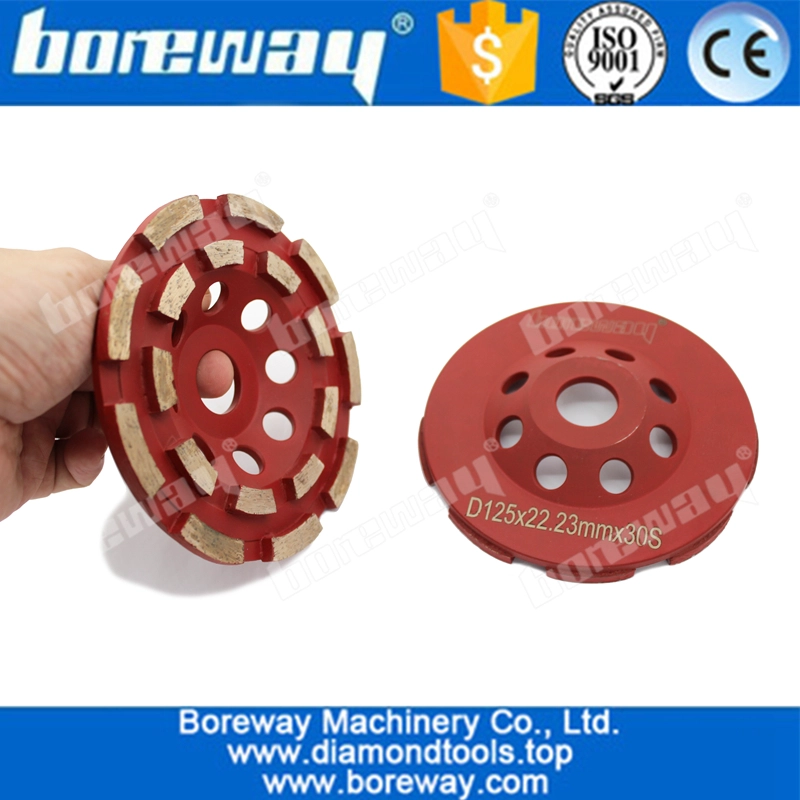 Ruota per tazza diamantata professionale da 125mm per calcestruzzo