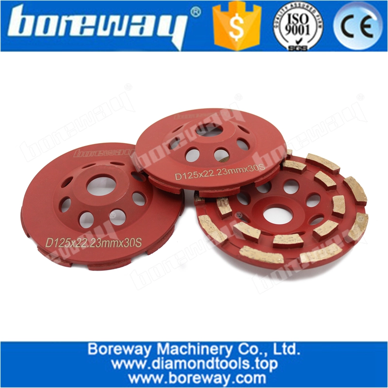 Ruota per tazza diamantata professionale da 125mm per calcestruzzo