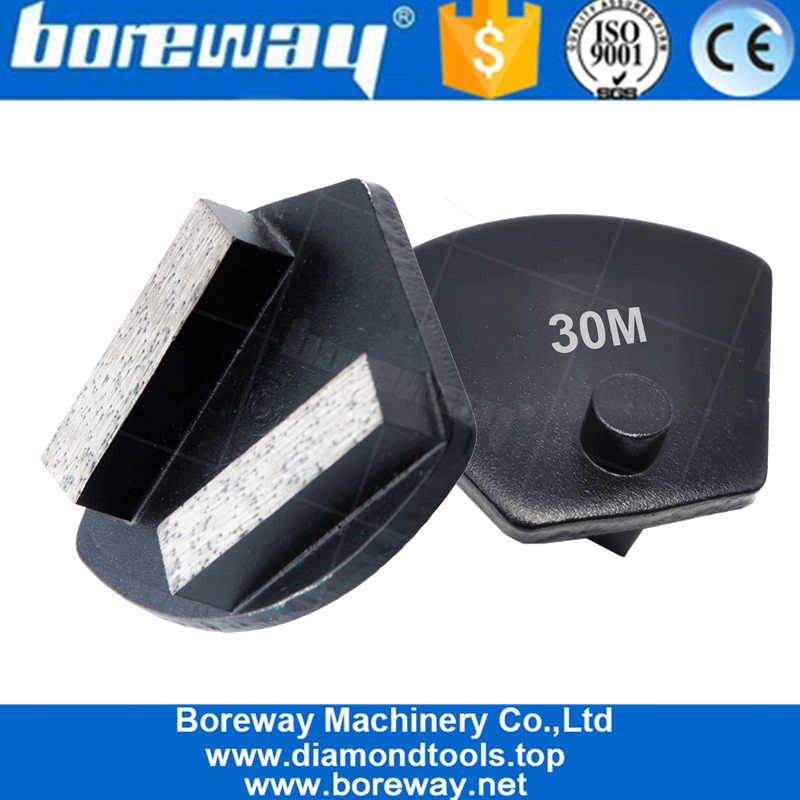 Professional Metal Trapezoid Shape Grinding Pad 40*10*10 Concrete Floor Polishing Disc Manufacturer 2020