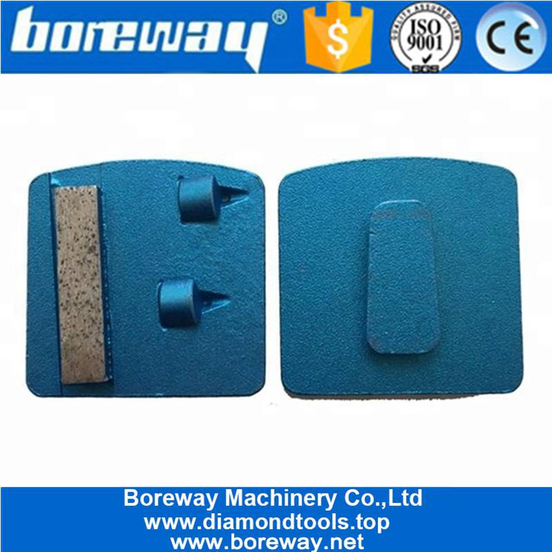 Bloco de moagem Redi Lock Diamond com segmento afiado dois PCD para remoção de revestimento de cola Epoxy
