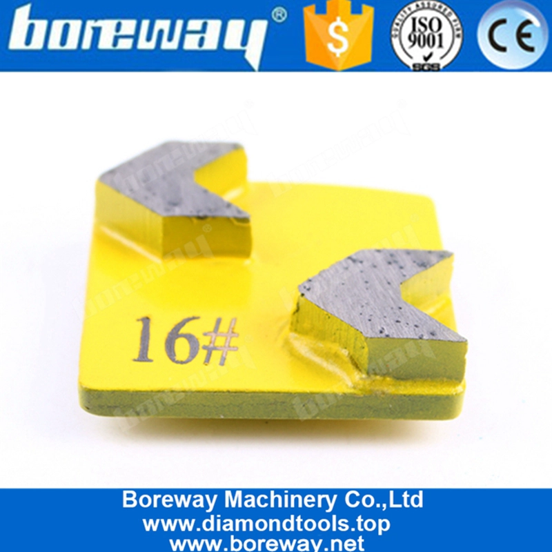 Redi Lock Scanmaskin - Scarpe per rettifica in cemento a doppia freccia per pavimenti in calcestruzzo